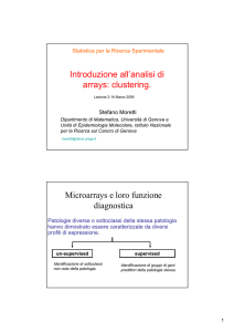 Clustering arrays
