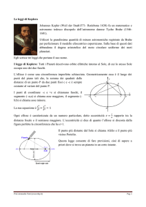 Le leggi di Keplero Johannes Kepler (Weil der Stadt1571