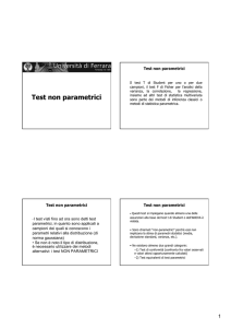 Test non parametrici