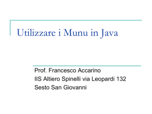 Java :Munu e Dialog Incorporati
