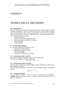 Teoria delle decisioni.