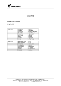 Calendario I selezione