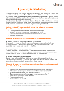 Il guerriglia Marketing