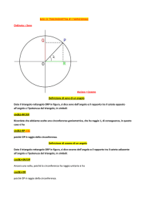 BASI DI TRIGONOMETRIA BY FABRIZIOMAX Ordinata = Seno