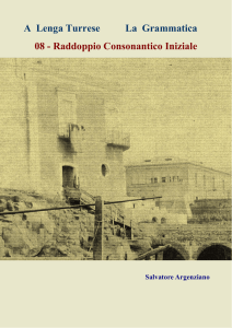 A Lenga Turrese La Grammatica 08 - Raddoppio