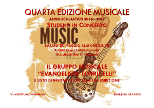 QUARTA EDIZIONE MUSICALE