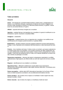 Tutto sul dolore