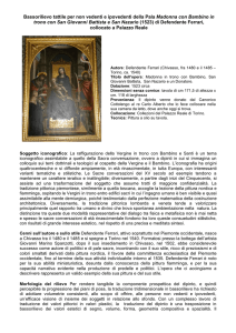 scheda opera e bassorilievo