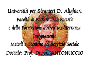 Metodi e tecniche del Servizio Sociale