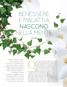 benessere e malattia nascono nella mente