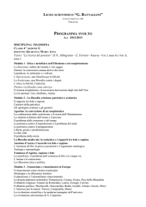 programma di filosofia