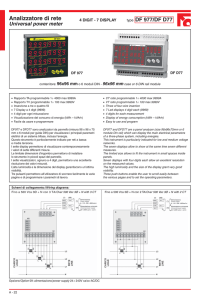 Documentazione tecnica analizzatore di rete 7 display