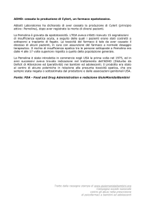 ADHD: cessata la produzione di Cylert, un farmaco epatotossico