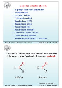 D Lezione 23. Aldeidi e chetoni