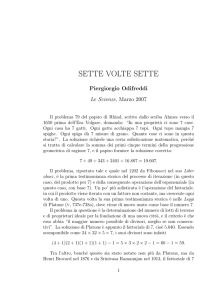 sette volte sette - Piergiorgio Odifreddi