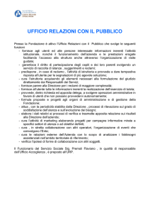 UFFICIO RELAZIONI CON IL PUBBLICO