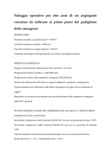 SCHEDA TECNICA ANGIOGRAFO VASCOLARE