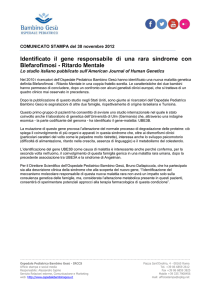 Identificato il gene responsabile di una rara sindrome con