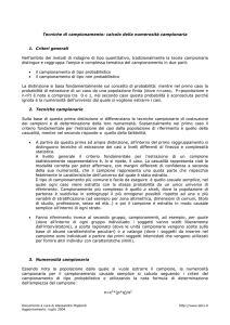 Note metodologiche survey sulla percezione del rischio