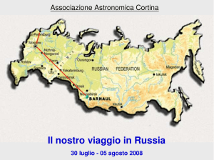 Il nostro viaggio in Russia