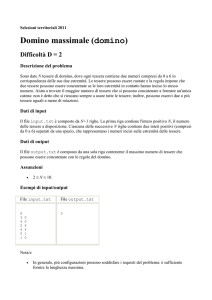 Domino - Olimpiadi Italiane di Informatica