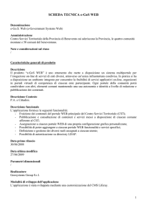 SCHEDA TECNICA - Innovazione Tecnologica e Ricerca Scientifica