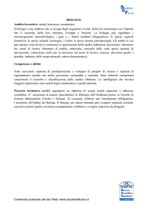 biologo - Studenti e Futuro