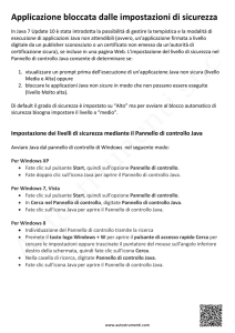 Applicazione bloccata dalle impostazioni di sicurezza