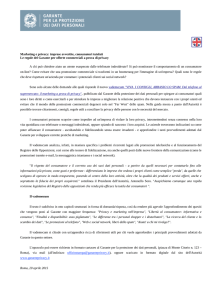 Marketing e privacy: imprese avvertite