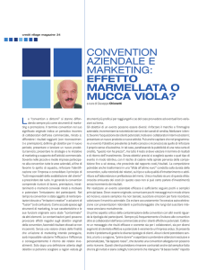 CONVENTION AZIENDALE E MARKETING: EFFETTO