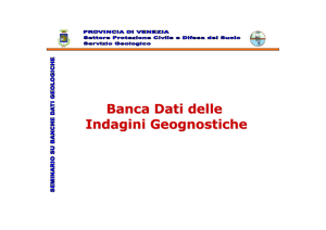 Banca Dati delle Indagini Geognostiche