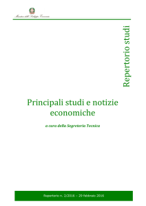 Repertorio n.2 - febbraio 2016 - Ministero dello Sviluppo Economico