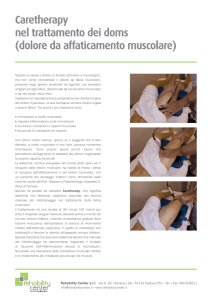 Caretherapy nel trattamento dei doms (dolore da