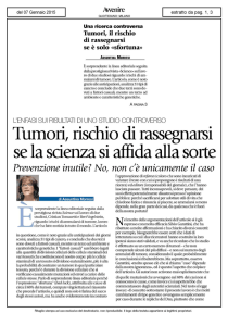 Scarica il PDF - Istituto di Ricerche Farmacologiche Mario Negri