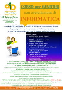 Locandina pdf - Associazione Italiana Dislessia