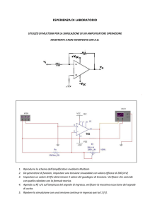 Laboratorio (multisim): AMPLIFICATORE INVERTENTE