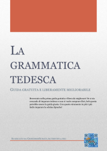 La grammatica tedesca - learning sources