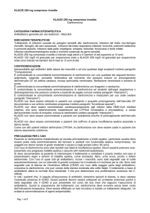 KLACID 250 mg compresse rivestite
