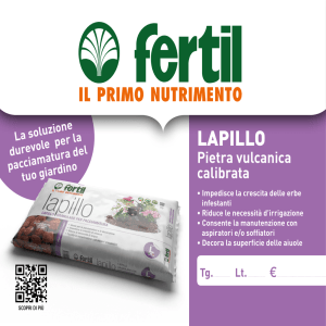Pietra vulcanica calibrata