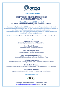 sostituzione del farmaco generico e aderenza alle terapie