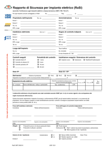 Rapporto di Sicurezza per impianto elettrico (RaSi)