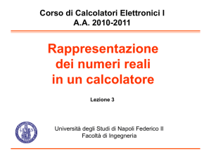 L4 Rappresentazione numeri Reali - ICAR-CNR