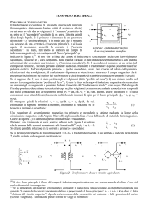 trasformatore ideale - Dipartimento di Ingegneria dell`Energia