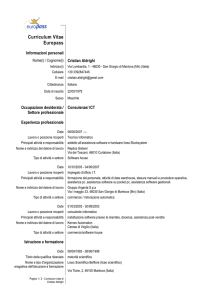 Curriculum Vitae Europass - Comune di San Giorgio di Mantova
