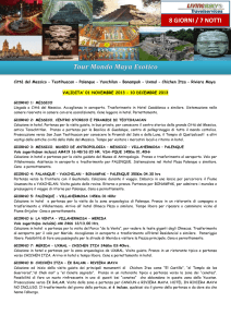 Page 1 Città del Messico – Teotihuacan – Palenque – Yaxchilan