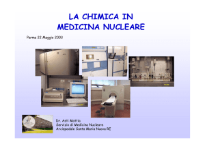 la chimica in medicina nucleare