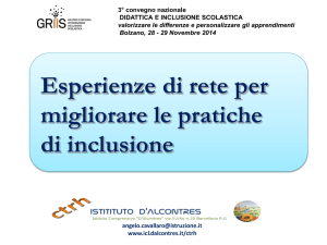 Cavallaro.Esperienze di rete per migliorare le pratiche di inclusione.