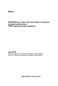 MANUALE serie VFR 1081-1080