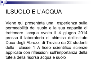 l` acqua e il terreno