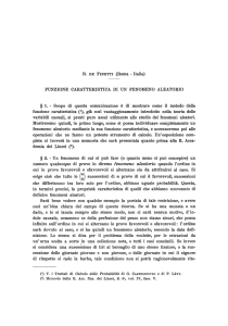 FUNZIONE CARATTERISTICA DI UN FENOMENO ALEATORIO § 1.